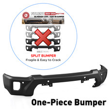 1-Piece Front Bumper For 2024 2025 2026 Chevy Silverado 2500 3500 W Sensor Holes picture