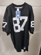 (Dave Casper) Oakland Raiders Reebok authentic black Jersey sz 52 2xl XXL NWT picture