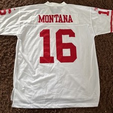 49ers Jersey Large Joe Montana Stitched San Francisco Reebok Premier Authentic  picture