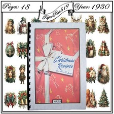 1930 Christmas Recipes Vintage Cook Book 18 Pages picture
