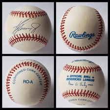 Vintage 1997 KEN GRIFFEY JR. Autograph Baseball Rawlings Official A.L. MLB picture
