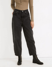 Madewell Women's Balloon Jean Size 28 Black Doll Wash picture