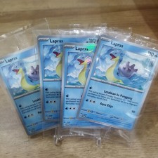 Playset 4x Lapras Promo Poke Ball Rare 123/SV-P Pokemon Indonesia Sealed picture