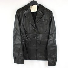 Loulou Studio Aldo Lamb Leather Blazer Jacket In Black - Women's Size XS - NWT picture