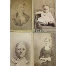CDV Carte De Visite Photo Cards NB Baker, Ford, & Jones 1860’s To 1890s Various picture