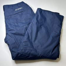 Colombia Bugaboo IV Insulated Ski Pants Men's XL Navy Blue Solid Waterproof picture