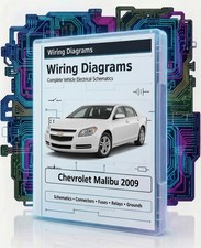 2009 Chevrolet Chevy Malibu Complete Color Electrical Wiring Diagrams PDF on USB picture