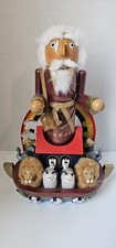 Vintage Noah's Ark Wooden Christmas Nutcracker 15”  picture