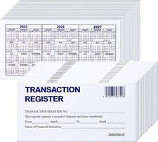 24 PCS Check Registers for Personal Checkbook, Easy to Read Checkbook RegisteR picture
