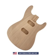 Unfinished Electric Guitar Body Mahogany Guitar Body Replacement HH pickups picture