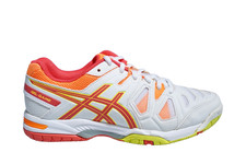 Asics Women's Gel-Game  White Orange Running Shoes Sneakers, Size 6 picture