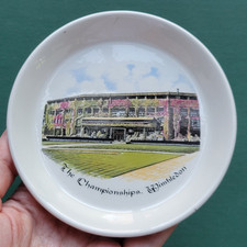 VTG Wimbledon Championships Souvenir Trinket Dish Plate RWL London Porcelain picture