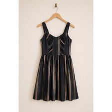 No. 6 Store Stripe Fit & Flare Dress Black – Size 2 picture
