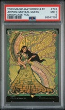 PSA 9 MAGIC-GATHERING LTR ARWEN, MORTAL QUEEN POSTER SHOWCASE-FOIL 742 picture