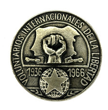 Original Yugoslavia International Brigades Spanish Civil War Medal 1936-1966 picture