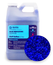 1/2 Gallon Jug Replacement Desiccant Blue Indicating Silica Gel Bead  (3.7 LBS) picture