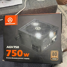 ARESGAME AGV750 750W 80 PLUS Bronze Modular ATX PSU w/ Cables & Cord picture
