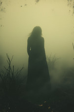 Dreamy Vintage Gothic Witch  4x6 Photo picture