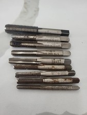 Lot of  (9) Assorted Straight Thread Plug Taps See Pics picture