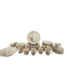VTG Mikasa Stoneware Field Boquet Floral Dinnerware Set Cottagecore 42 Pieces picture