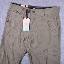 NEW Prana Stretch Zion Pant II Mens 30/30 Slate Green Hybrid Stretch Cargo Hike picture