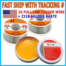 3PC Tin Lead FREE 1mm 60/40 Rosin Core Solder Flux Soldering Welding Iron Wire picture