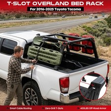 1500lbs Overland Truck Bed Ladder Rack Cargo Carrier For 2005-2023 Toyota Tacoma picture