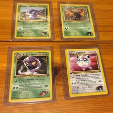 Koga's Arbok 25/132 Gym Challenge First Edition  Erika’s Jigglypuff Erika’s Gloo picture