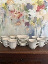 Mikasa French Countryside Coffee Cups Saucers Set F9000 picture