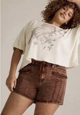 NWT TORRID Festi High-Rise Utility Short SIZE 18 picture