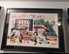 Alec Monopoly x Barstool Fund Monopz Saves Small Biz 2021 Hand Signed /1000 picture