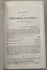 1855 Report of Commissioner Patents Government Document Inventions Engineering + picture