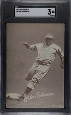 1947-66 Exhibits Jackie Robinson SGC 3 (Cert 9224322) picture
