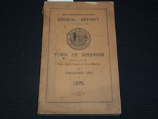 1898 TOWN OF NEEDHAM 187TH ANNUAL REPORT AND VALUATION - K 2707 picture