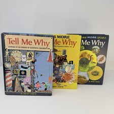 Vintage Tell Me Why Books Lot of 3 by Arkady Leokum Grosset Dunlap 1967-1977 HC picture