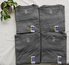 Wholesale Lot (12) Large Gray George Crew Neck TShirts-Perfect for Everyday Wear picture