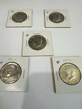 1968-S Kennedy Half Dollar 50C 40% Silver Business Strike KM#202 Lot of 5 picture