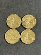4 Australia $2 Coins, 4 X 2 AUD, Aboriginal Man, Super Cool Uncommon Vinatage picture