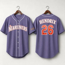 2026 Seattle Mariners Jimi Hendrix Night Printed Baseball Jersey Gift Remake picture