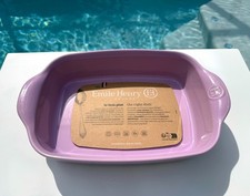 Emile Henry Rectangle Baking Dish Unreleased Mauve Pink Purple France NEW RARE picture