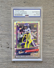 2020 Panini Donruss The Rookies Justin Jefferson TR-JJ RC Auto PSA authentic  picture