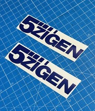5Zigen Stickers  X2 Vinyl Decals  150mm Purple zigen Sticker Japanese Honda Mod picture