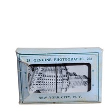 Genuine Photographs New York 25 mini photos RPPC VTG B&W 2.5”x2” postcard holder picture