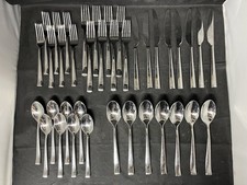 38 Pcs NICE Mikasa Pattern 18/10 Stainless Flatware Set Lot picture