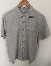NWT Ariat Mens XL VentTek Outbound Fitted SS Shirt Heather Beige Vented Fishing picture