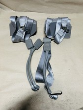 1988-1998 CHEVY SILVERADO OBS REGULAR CAB BUCKET SEAT BELTS GRAY RETRACTOR SET picture