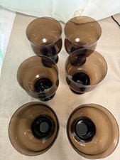 Vintage Lenox Clarion Smoked Nutmeg Water Goblets Set Of 6 Beautiful Condition picture
