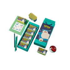 SPAM Classic Pokemon Snorlax Edition 200g x 5 Cans Gift Set Sticker Included picture