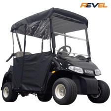 OEM EZGO 2 Passenger Black Enclosure for 2008-2023 EZGO RXV Golf Carts picture
