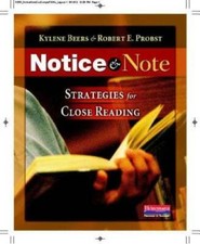 Notice & Note: Strategies for Close Reading - Paperback - VERY GOOD picture